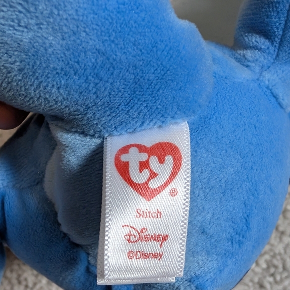 TY Beanie Baby STITCH Disney Lilo & Stitch Plush NWT 2025 Sparkle Eyes Stuffie - Picture 7 of 7